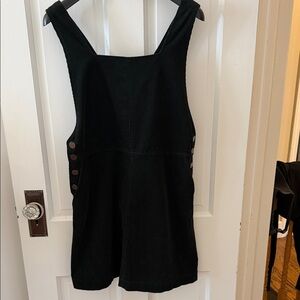 Oasis dark green corduroy jumpsuit dress